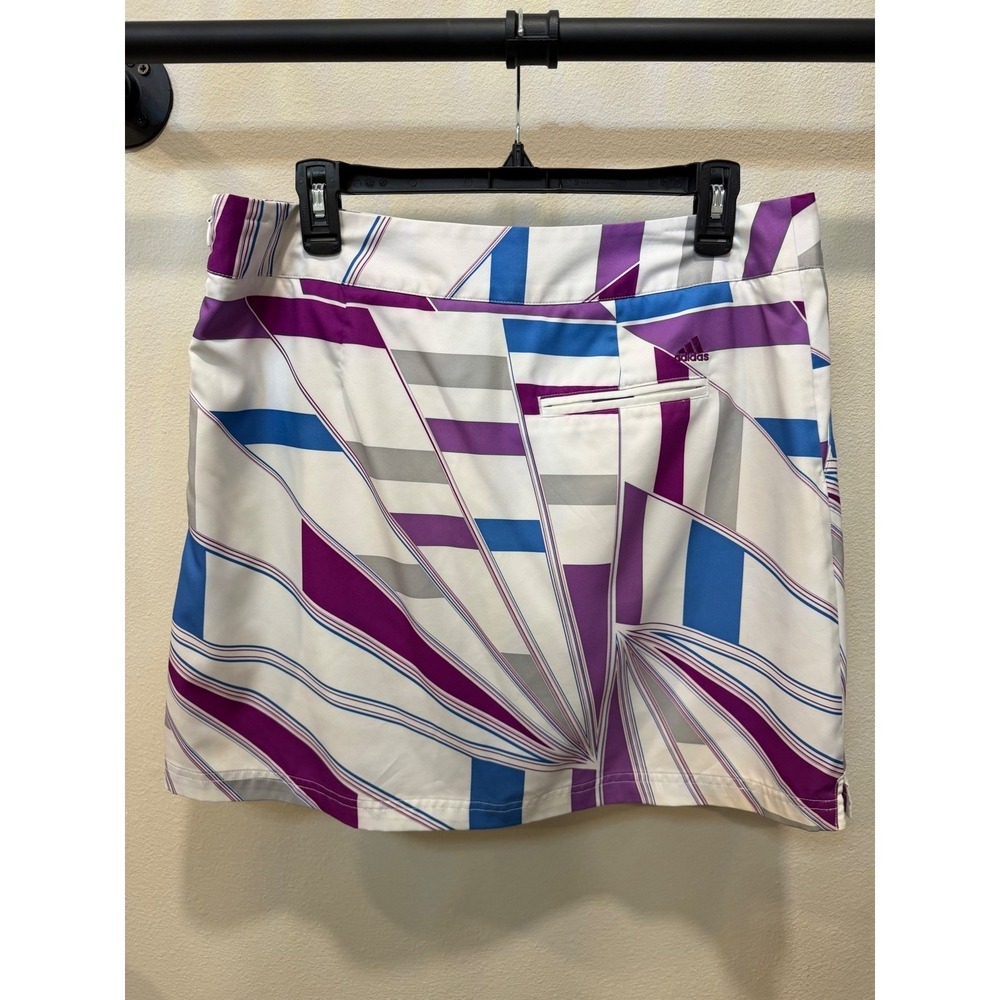 Adidas Climacool Golf Wmns Sz 10 Teal Orange Purple Geometric Skirt Bundle - Picture 6 of 9
